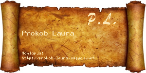 Prokob Laura névjegykártya